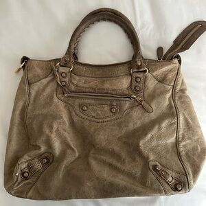 Balenciaga Brown Leather Bag